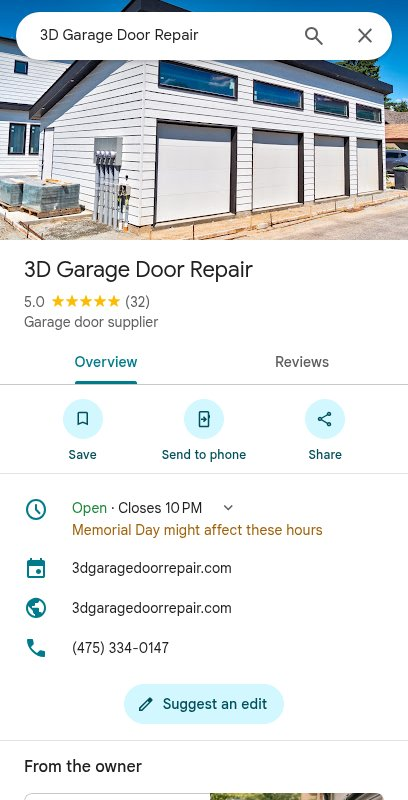 Garage Door Track Repair in Milton