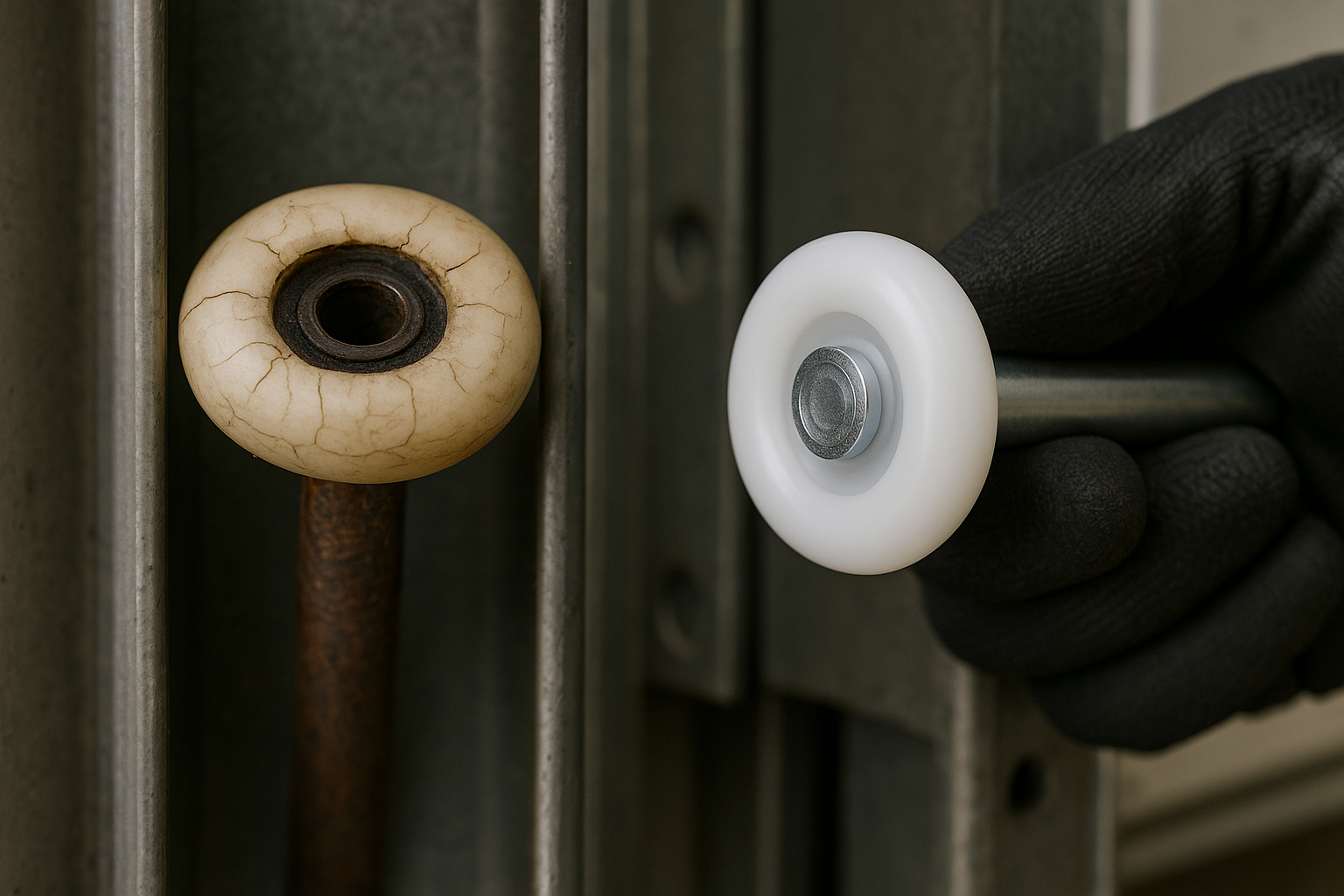 Garage Door Roller Replacement in Stamford